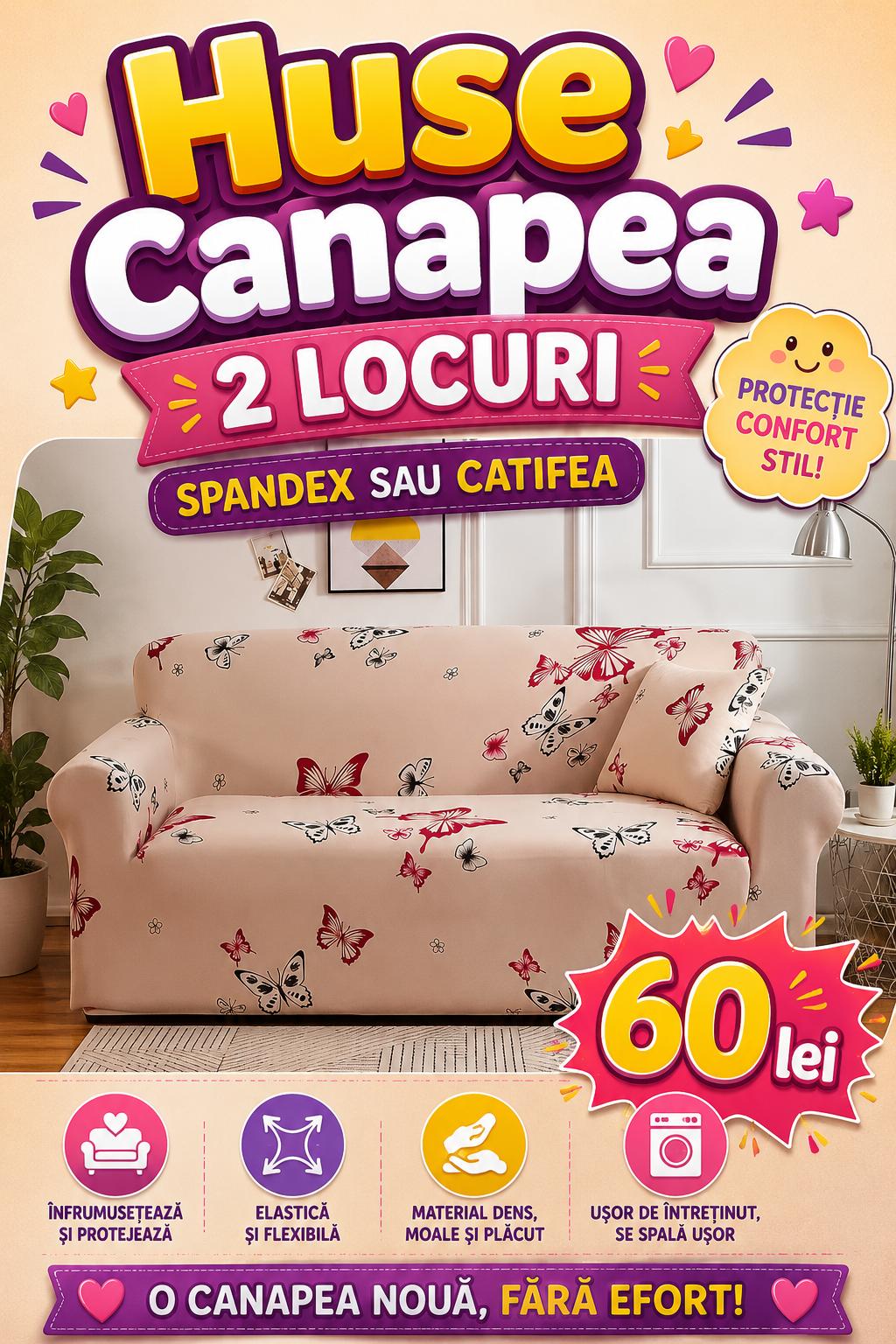 Husa Canapea 2 locuri