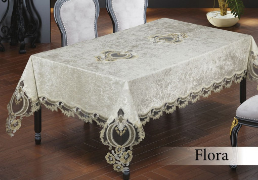 Fata de masa Flora,din Catifea 160x220cm FLO01
