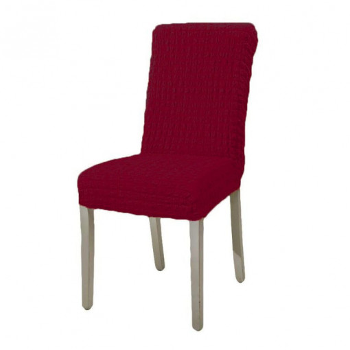 Set 6 Huse Elastice si Creponate fara Volan pentru Scaune - Diverse Culori