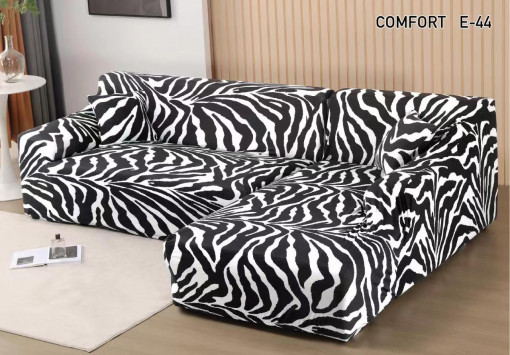Husa Elastica Pentru Fotoliu / Canapea / Coltar Model Zebra