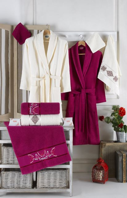 Set Prosoape si Halate din Bumbac 10 Piese, LUISA LUS1022