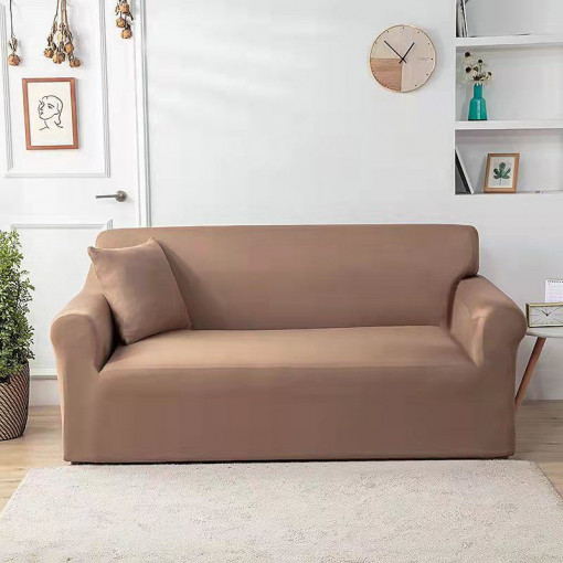 Husa Elastica Pentru Canapea 2 locuri Bej Cacao Uni