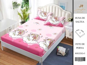 HUSA DE PAT CU ELASTIC CU 2 FETE DE PERNA 160x200cm SHA46