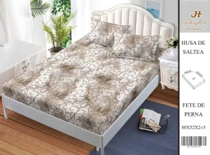HUSA DE PAT CU ELASTIC CU 2 FETE DE PERNA 160x200cm SHA56