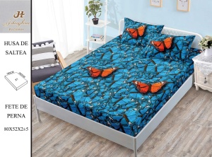 HUSA DE PAT CU ELASTIC CU 2 FETE DE PERNA Premium 180x200cm HSG01