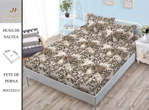 HUSA DE PAT CU ELASTIC CU 2 FETE DE PERNA Premium 180x200cm HSG11