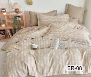 Lenjerie Bumbac Finet Premium 6 piese+husa CADOU ESTD76