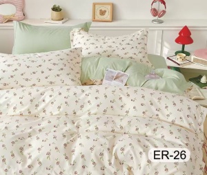Lenjerie Bumbac Finet Premium 6 piese+husa CADOU ESTD84