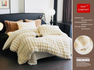 Lenjerie Cocolino Pufoasa Blana de Iepure ESTM08