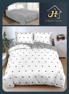 Lenjerie de pat Bumbac Satinat Premium 4 piese SA15– Oferta 3 la 219 lei