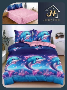 Lenjerie de pat Bumbac Satinat Premium 4 piese SA55 Oferta 3 la 219 lei