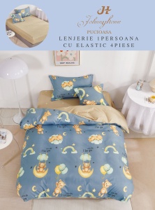 Lenjerie de pat Finet 1 Persoana sau dimensiuni mici cu Elastic Y188