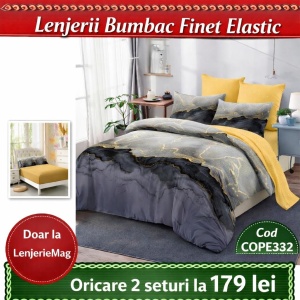 Lenjerie de pat finet 6 piese COPE352– Oferta 2 la 179 lei