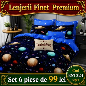 Lenjerie de pat finet 6 piese EST224