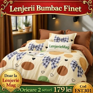 Lenjerie de pat finet 6 piese EST301– Oferta 2 la 179 lei