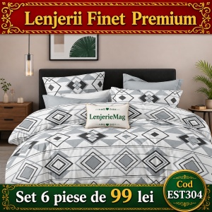 Lenjerie de pat finet 6 piese EST304