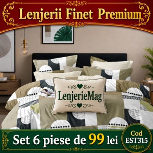 Lenjerie de pat finet 6 piese EST315