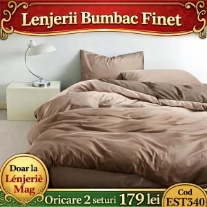 Lenjerie de pat finet 6 piese EST340– Oferta 2 la 179 lei