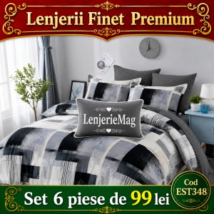 Lenjerie de pat finet 6 piese EST348