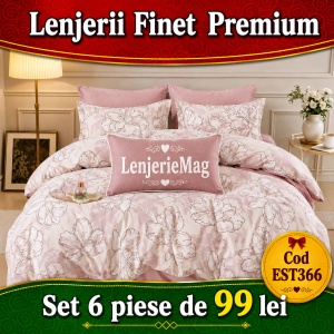 Lenjerie de pat finet 6 piese EST366