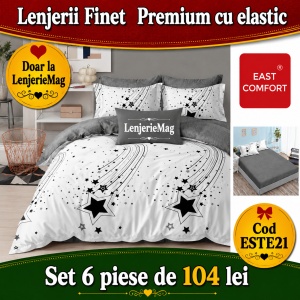 Lenjerie de pat finet 6 piese ESTE21