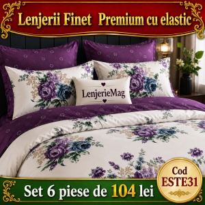 Lenjerie de pat finet 6 piese ESTE31