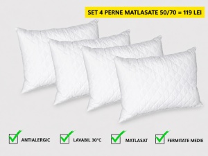 SET 4 PERNE MICROFIBRA MATLASATA 50/70