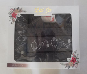 Set Prosoape si Halat din Bumbac 4 Piese LUISA LUS14