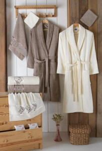 Set Prosoape si Halate din Bumbac 10 Piese, LUISA LUS1018