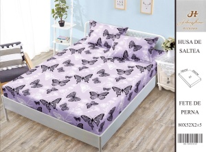 HUSA DE PAT CU ELASTIC CU 2 FETE DE PERNA 160x200cm SHA13