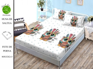 HUSA DE PAT CU ELASTIC CU 2 FETE DE PERNA Premium 180x200cm HSG28