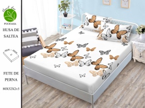 HUSA DE PAT CU ELASTIC CU 2 FETE DE PERNA Premium 180x200cm HSG68