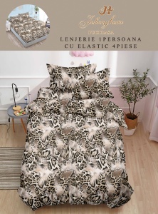 Lenjerie de pat Finet 1 Persoana sau dimensiuni mici cu Elastic Y145
