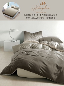 Lenjerie de pat Finet 1 Persoana sau dimensiuni mici cu Elastic Y165