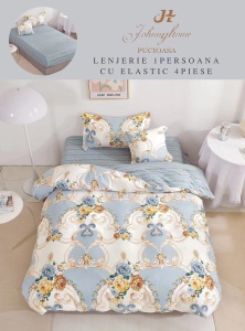 Lenjerie de pat Finet 1 Persoana sau dimensiuni mici cu Elastic Y200