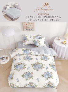 Lenjerie de pat Finet 1 Persoana sau dimensiuni mici cu Elastic Y210