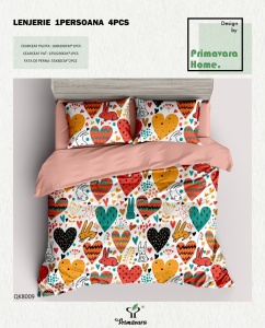 Lenjerie de pat Finet 1 Persoana&Single Bumbac 100% PRIPB04