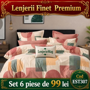 Lenjerie de pat finet 6 piese EST307