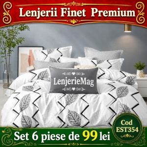 Lenjerie de pat finet 6 piese EST354