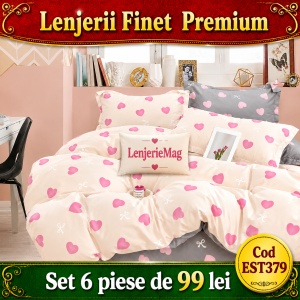 Lenjerie de pat finet 6 piese EST379