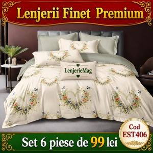 Lenjerie de pat finet 6 piese EST406