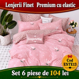 Lenjerie de pat finet 6 piese ESTE13
