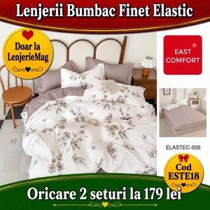 Lenjerie de pat finet 6 piese ESTE18– Oferta 2 la 179 lei