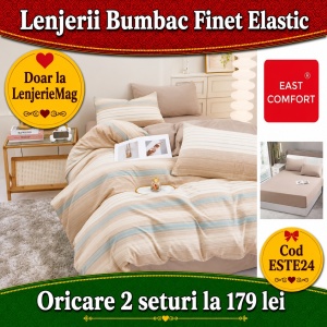Lenjerie de pat finet 6 piese ESTE24– Oferta 2 la 179 lei
