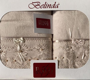 SET BELINDA DE 2 PROSOAPE CU 2 FETE CULOARE BEJ DESCHIS BLD205