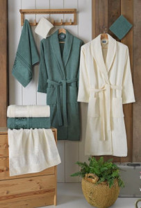 Set Prosoape si Halate din Bumbac 10 Piese, LUISA LUS1009
