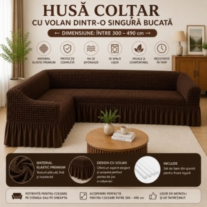 Husa Canapea Tip Coltar Maro