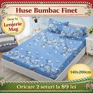 HUSA DE PAT CU ELASTIC CU 2 FETE DE PERNA 140X200 SHK14