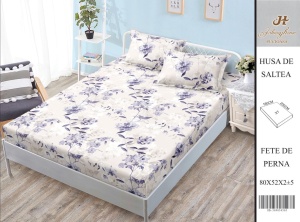 HUSA DE PAT CU ELASTIC CU 2 FETE DE PERNA 160x200cm SHA20
