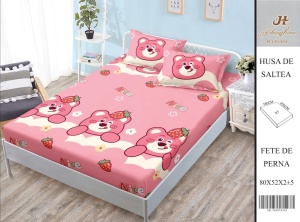 HUSA DE PAT CU ELASTIC CU 2 FETE DE PERNA 160x200cm SHA30